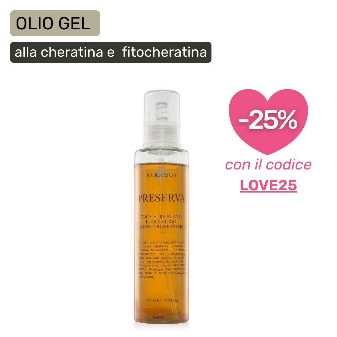 Preserva: olio Gel idratante e protettivo a base di Cheratina 150ml