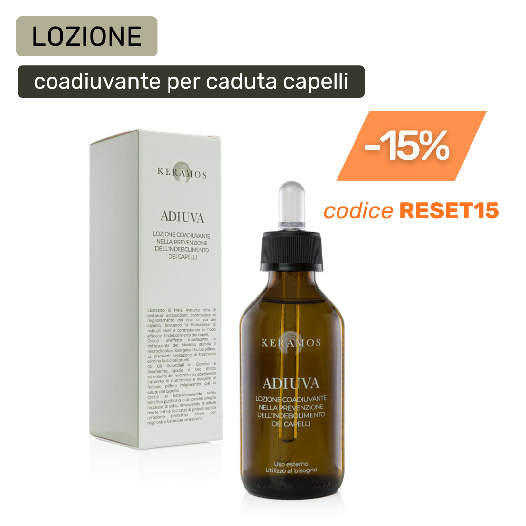 Adiuva: Lozione coadiuvante nella prevenzione dell'indebolimento dei capelli 100ml