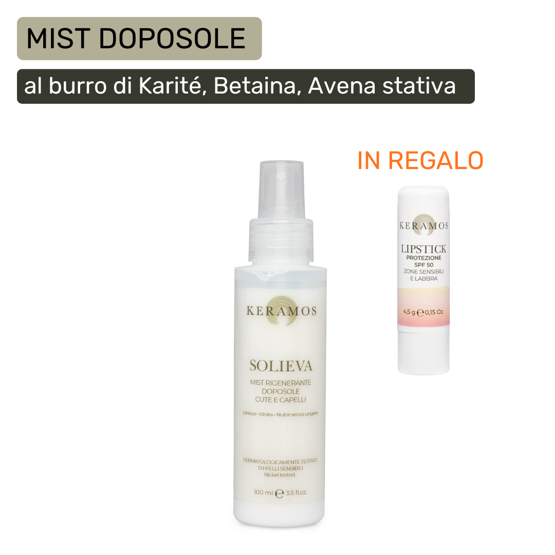 SOLIEVA: Mist rigenerante doposole per cuoio capelluto e capelli 100ml
