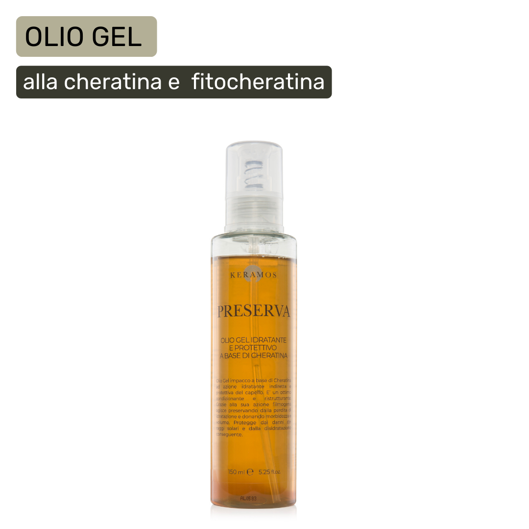 Preserva: olio Gel idratante e protettivo a base di Cheratina 150ml