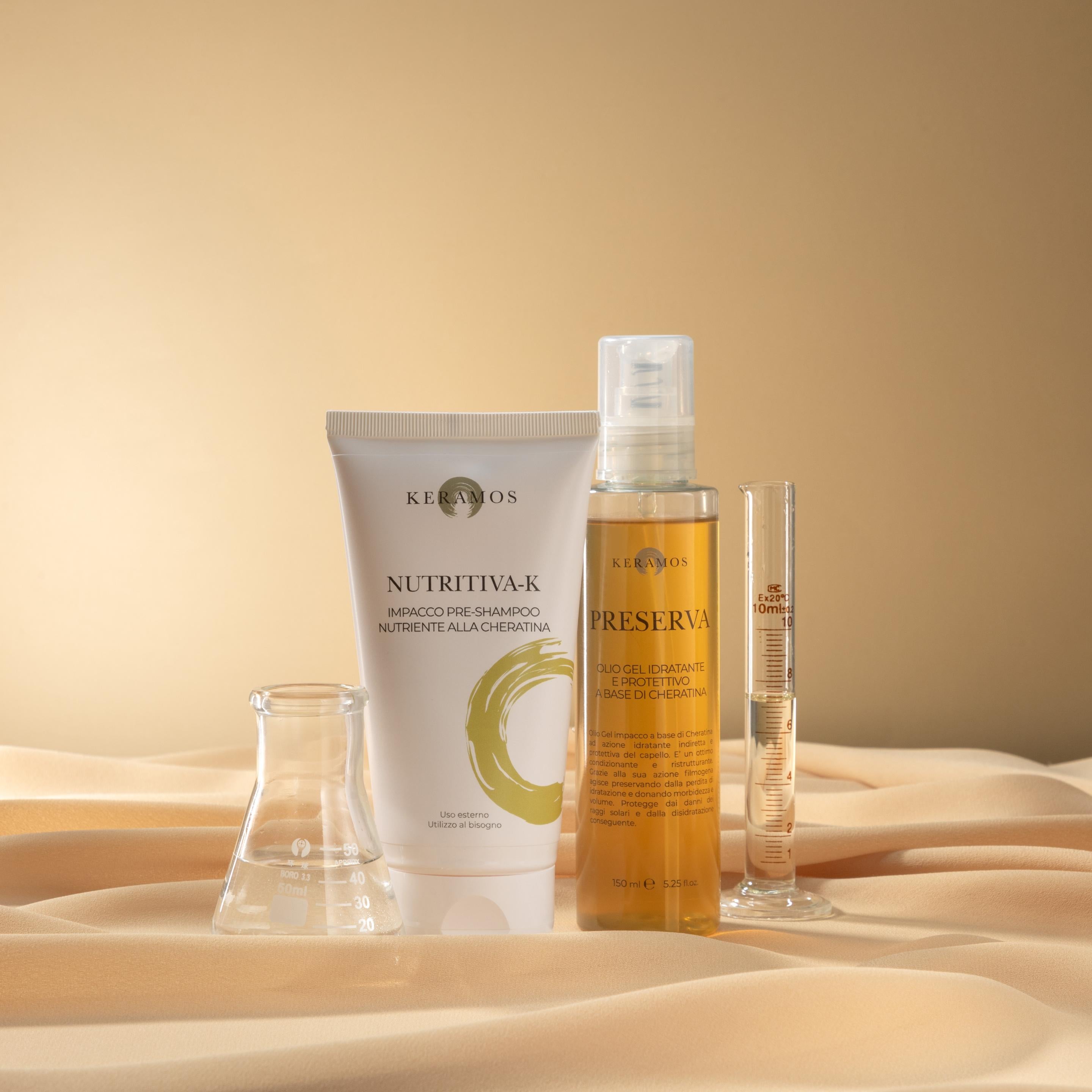 Nutritiva-K: Impacco pre-shampoo nutriente alla Cheratina