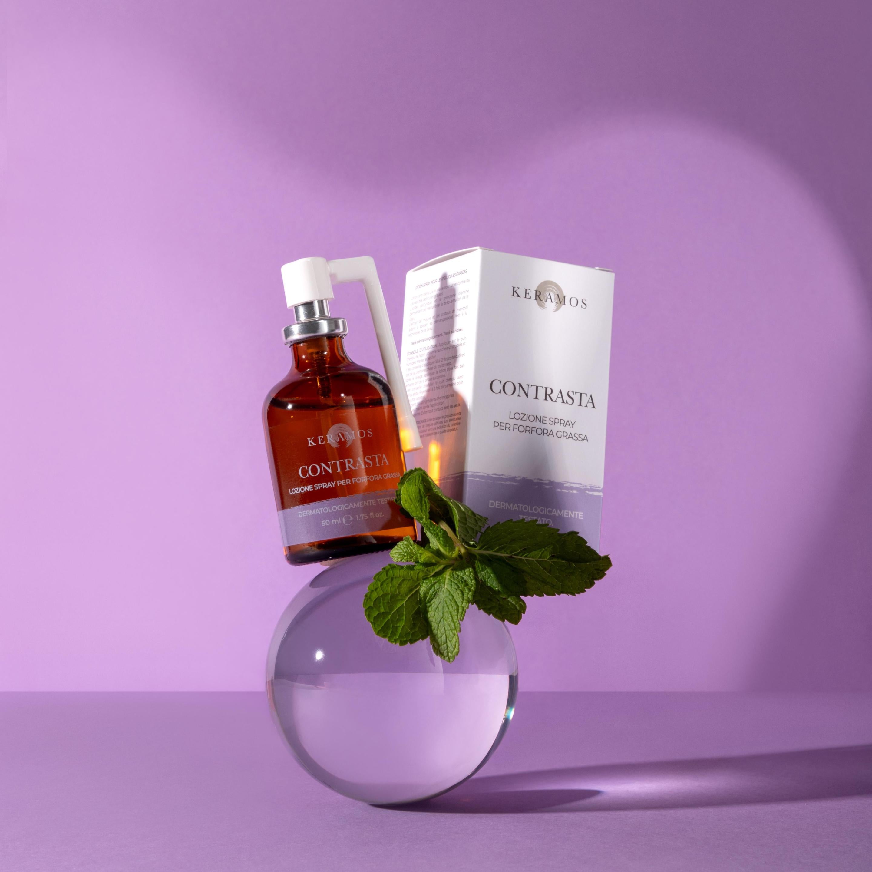 CONTRASTA lozione spray per forfora grassa