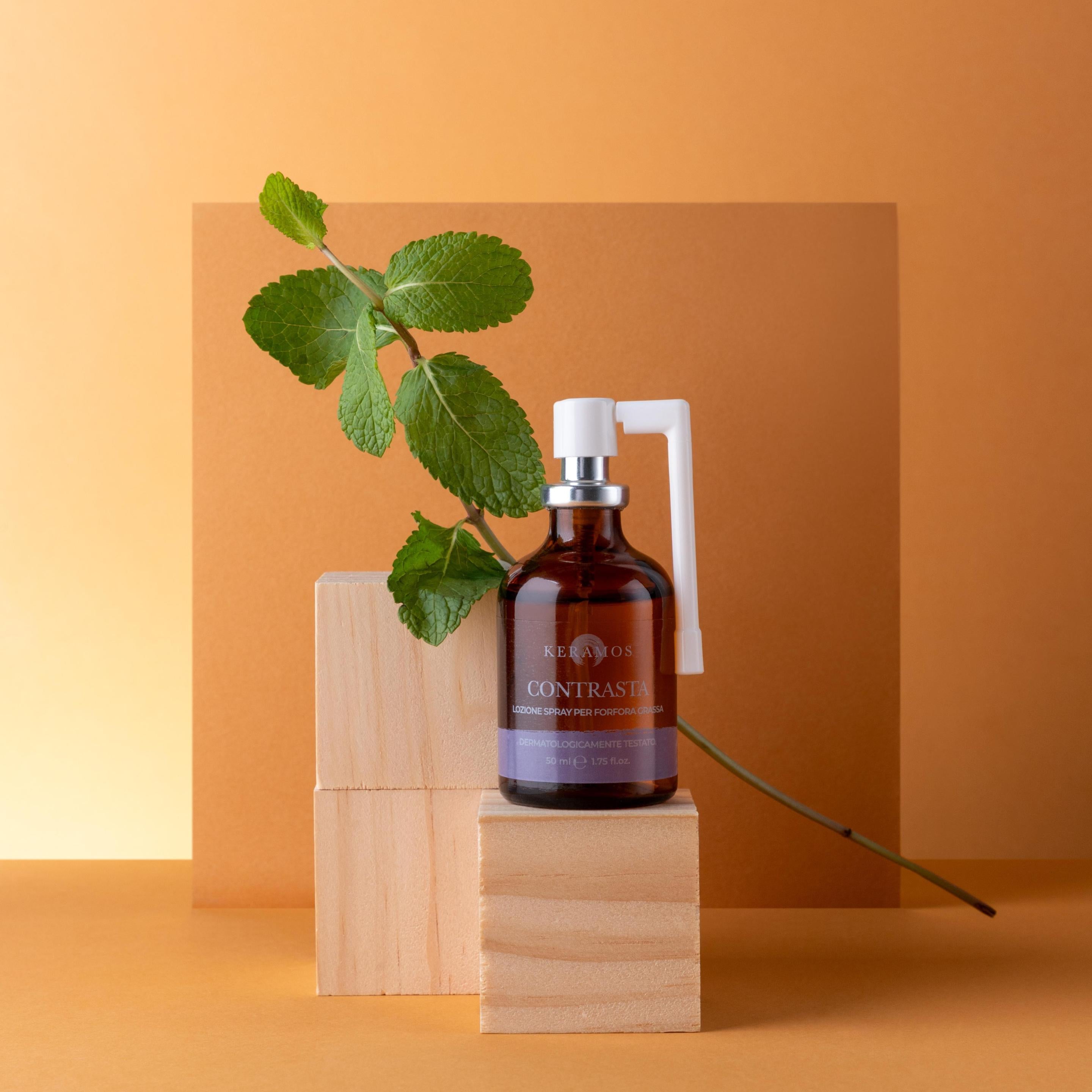 CONTRASTA lozione spray per forfora grassa