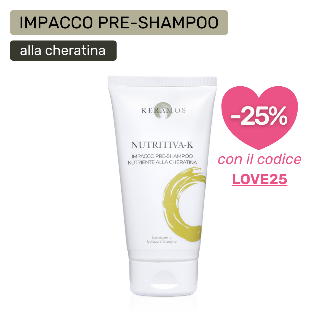 Nutritiva-K: Impacco pre-shampoo nutriente alla Cheratina