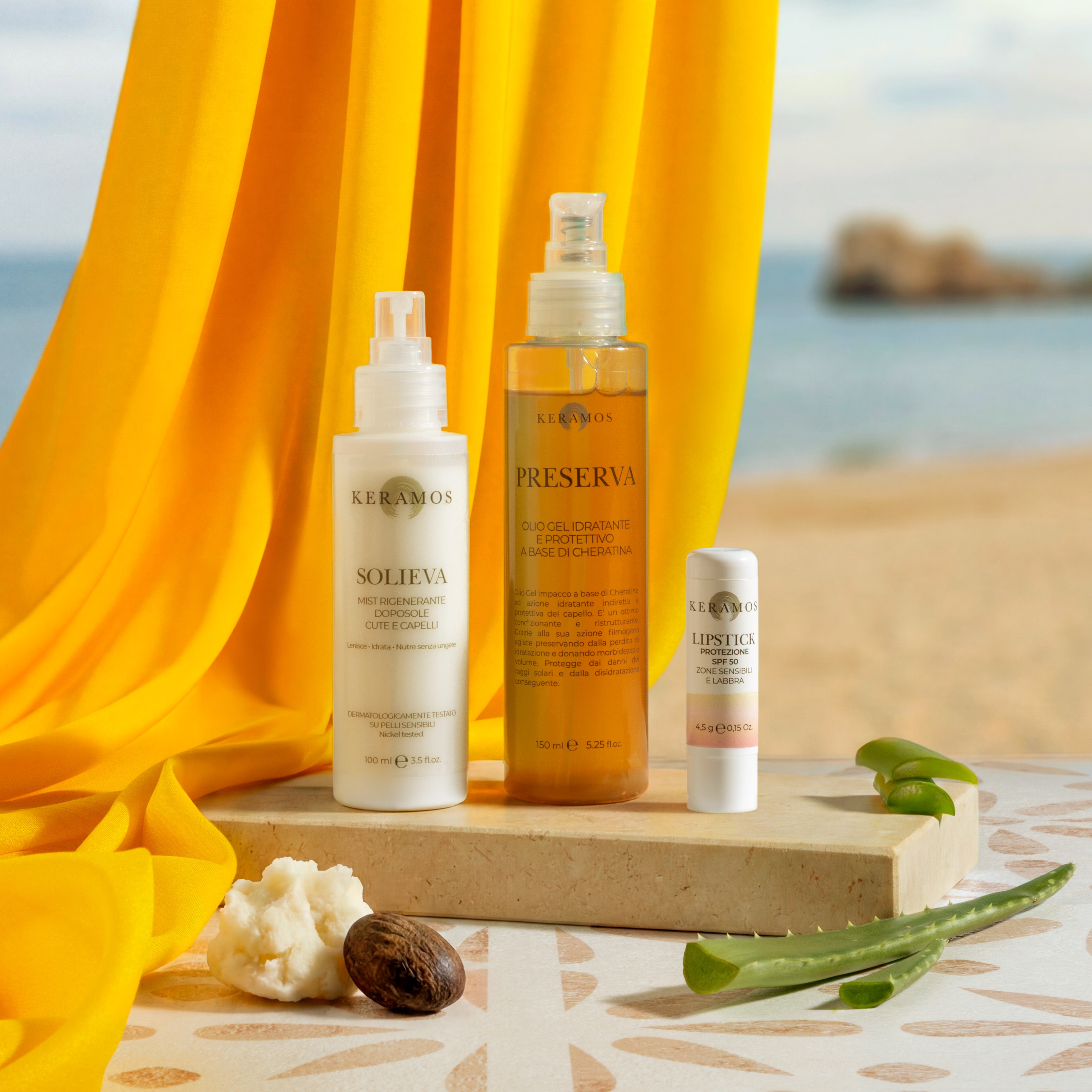 SOLIEVA: Mist rigenerante doposole per cuoio capelluto e capelli 100ml