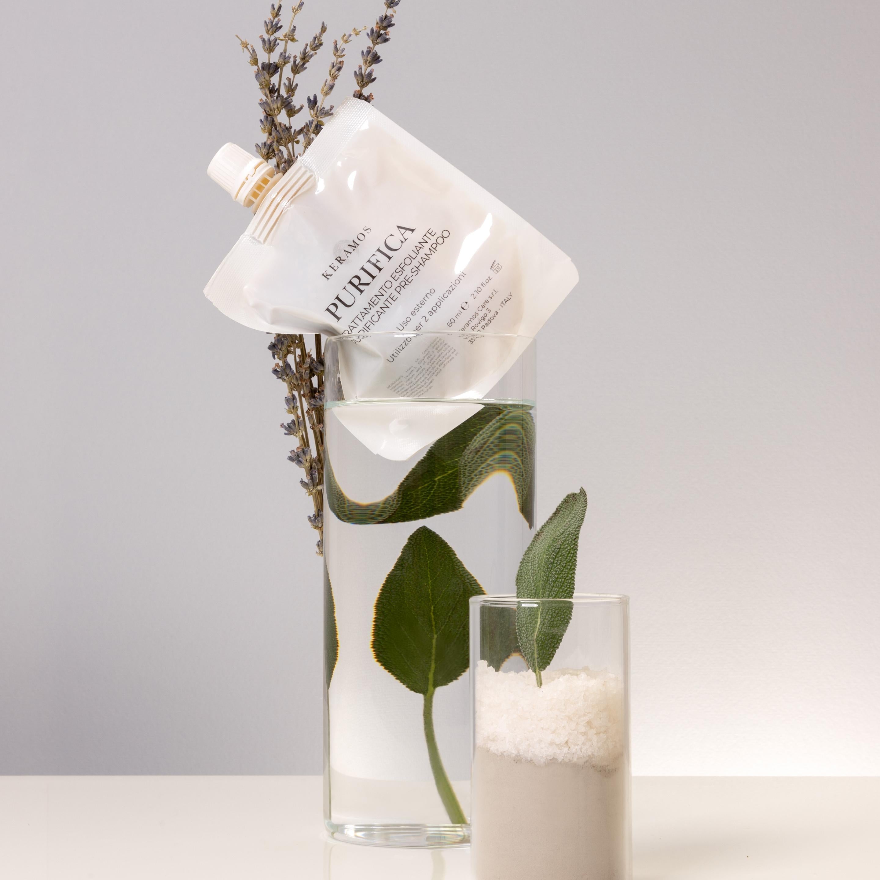 Purifica: trattamento pre-shampoo esfoliante 180ml